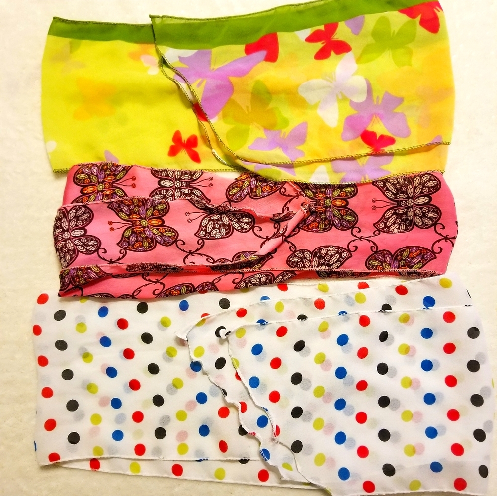 Bright Spring Pattern Accessory Scarves 3 pack
